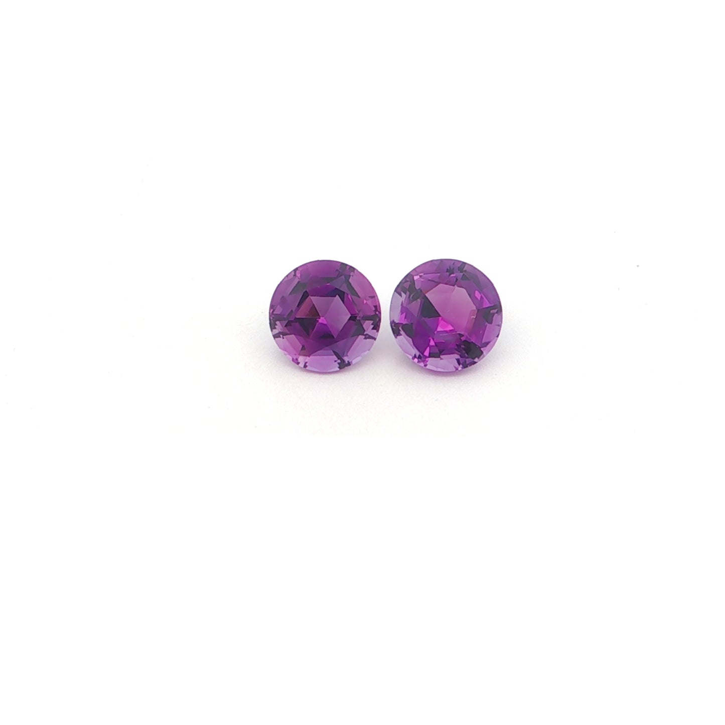 Uruguay Amethyst Round Matched Pair 2.69ct (N) 7.3mm 35pct