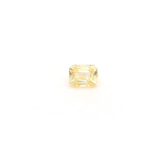 Sri Lankan Yellow Sapphire Emerald Cut AGL Certified 2.07ct (N) 7.7x5.9mm 850pct