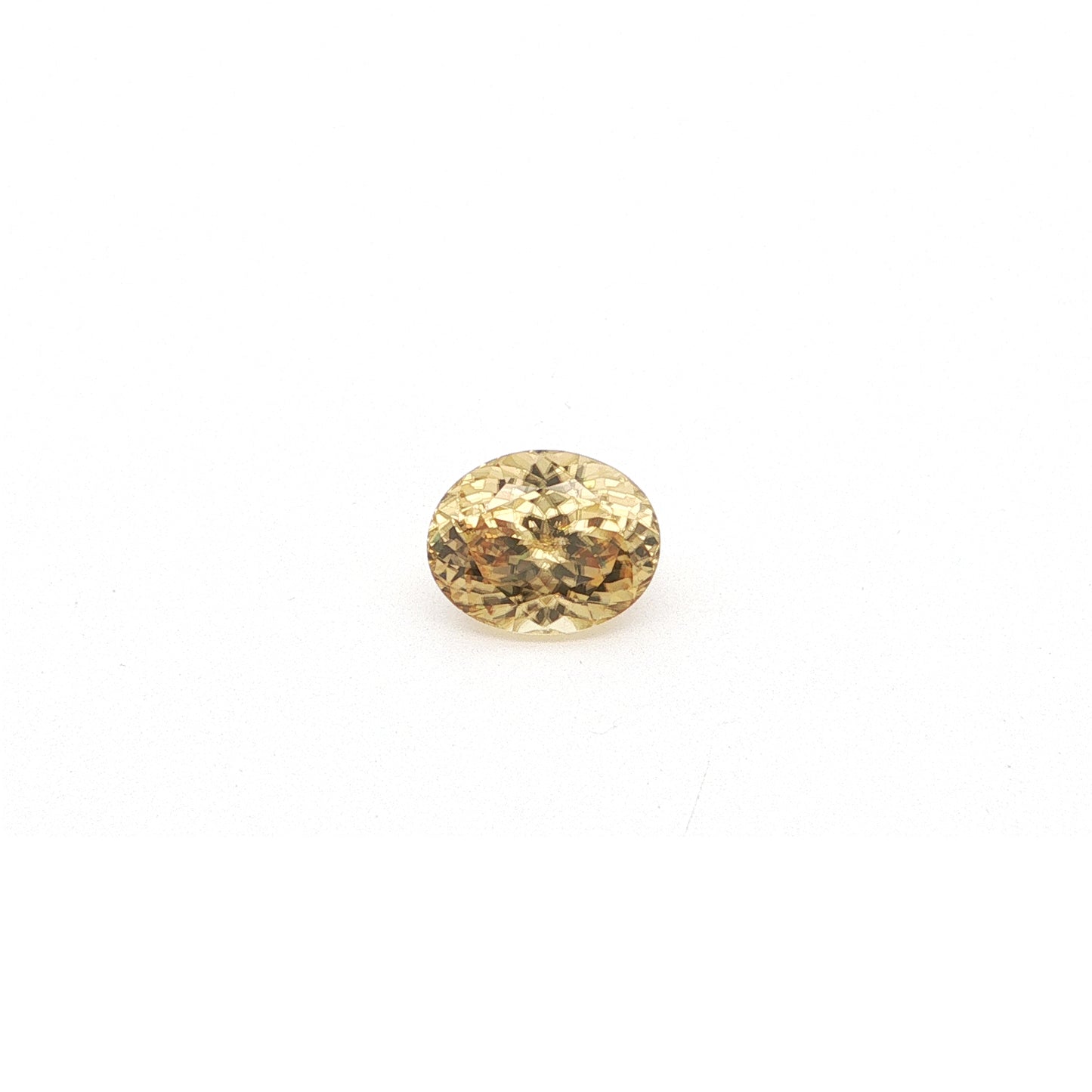 Yellow Zircon Oval 6.65ct (H) 12.8x9.4mm 170pct