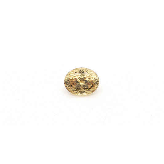 Yellow Zircon Oval 6.65ct (H) 12.8x9.4mm 170pct