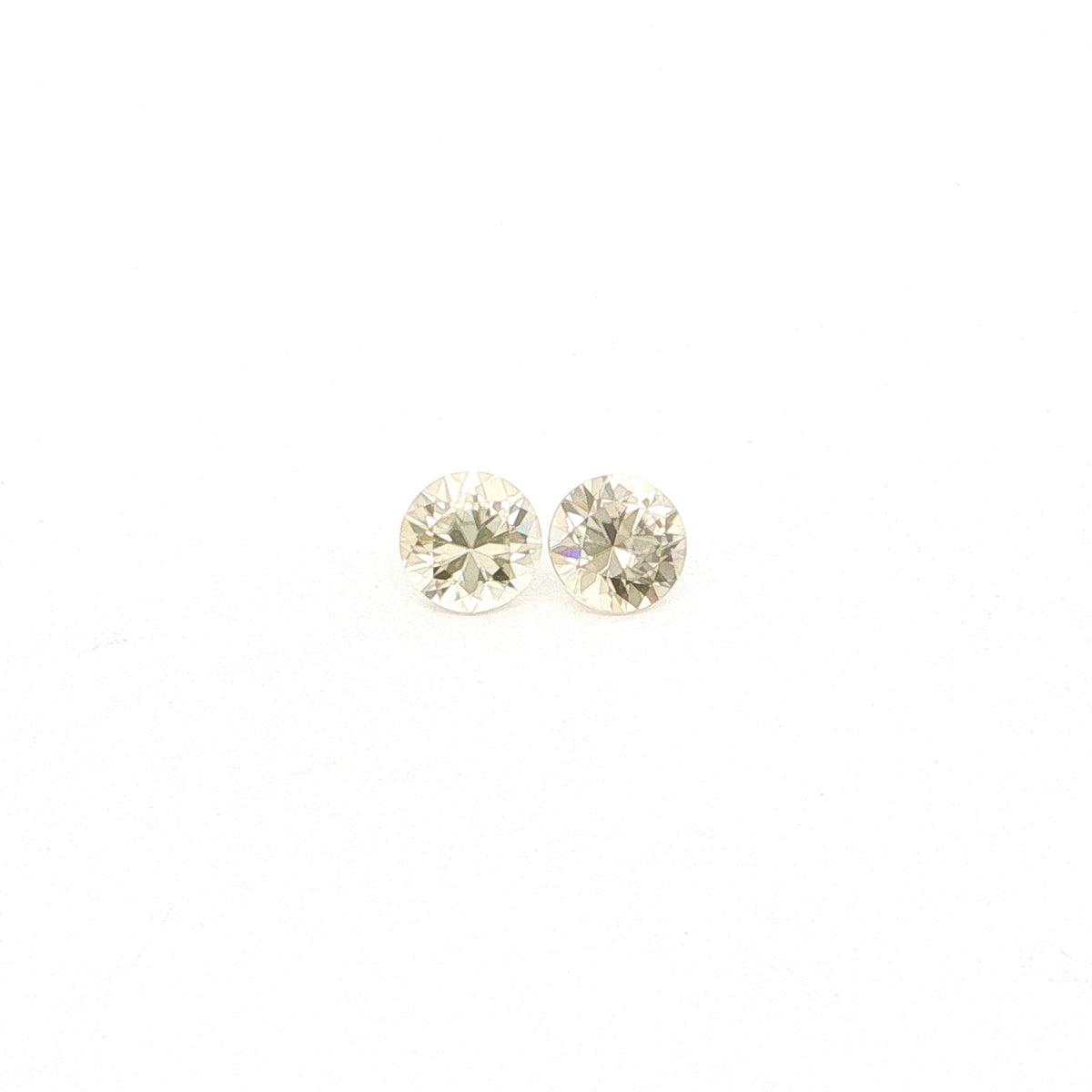 Tanzanian Zircon Round Matched Pair 2.85ct (H) 6.5mm