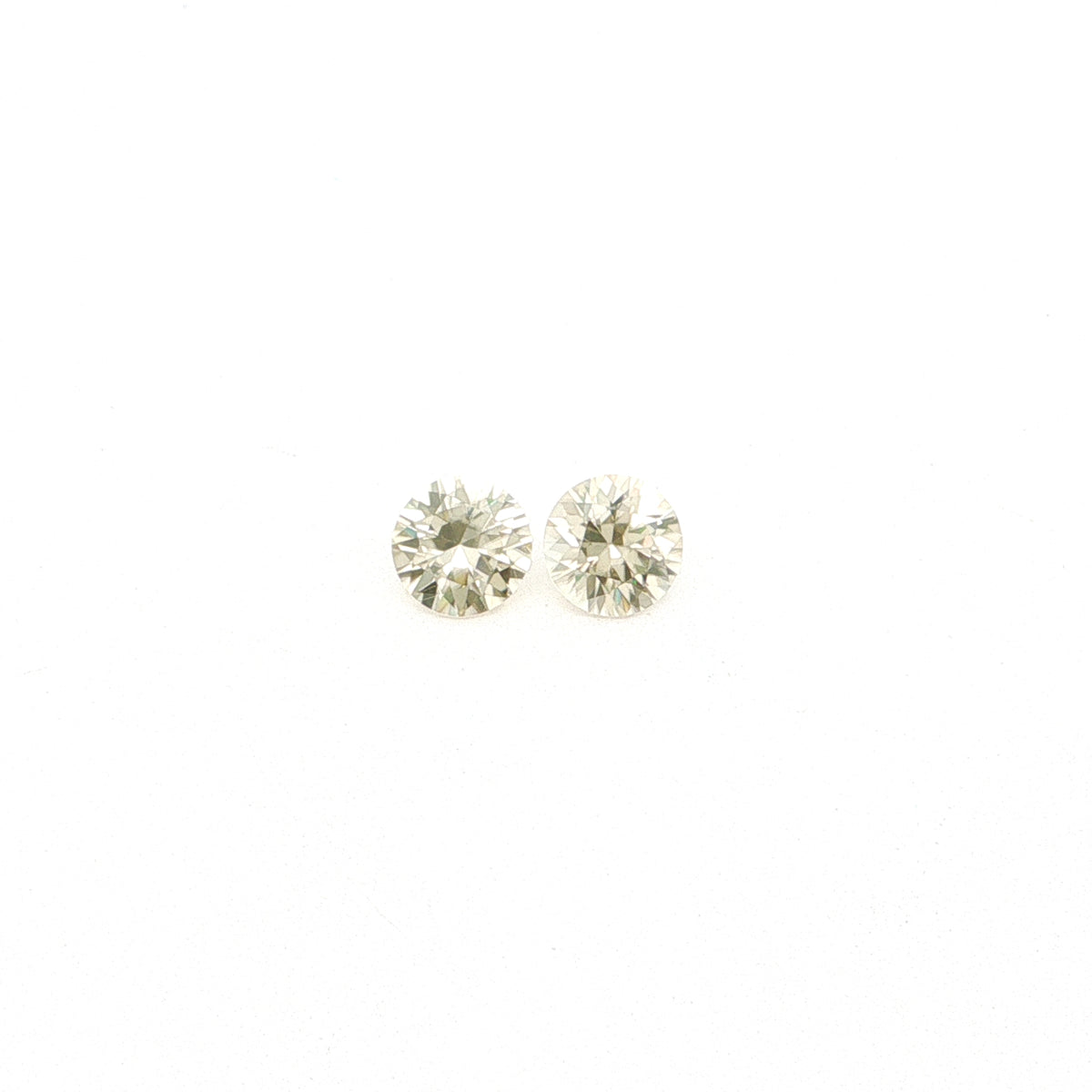 Tanzanian Champagne Zircon Round Matched Pair 2.90ct (H) 6.6mm