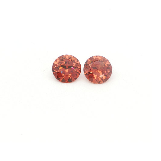 Zircon Round Matched Pair 8.81ct (H) 9.5mm 145pct