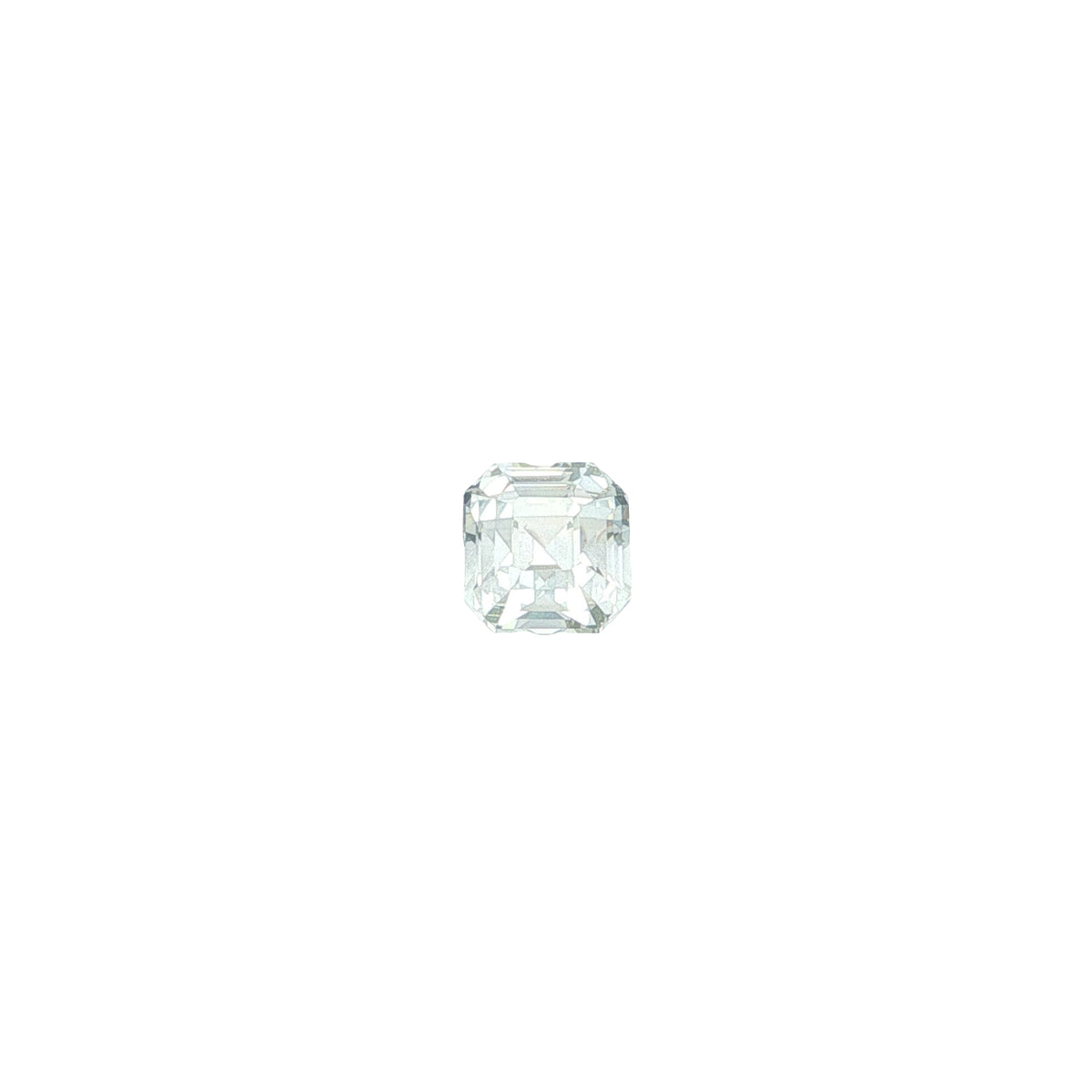 Sri Lankan White Sapphire Asscher 3.52ct (H) 7.8x7.5mm